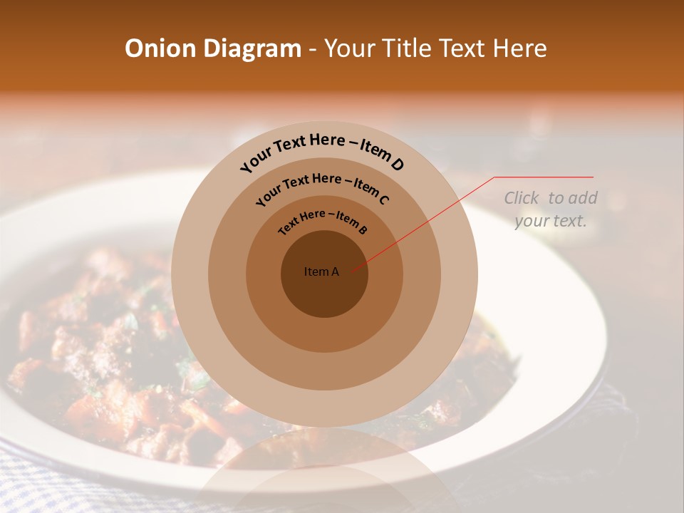 A Bowl Of Food On A Table With A Spoon PowerPoint Template