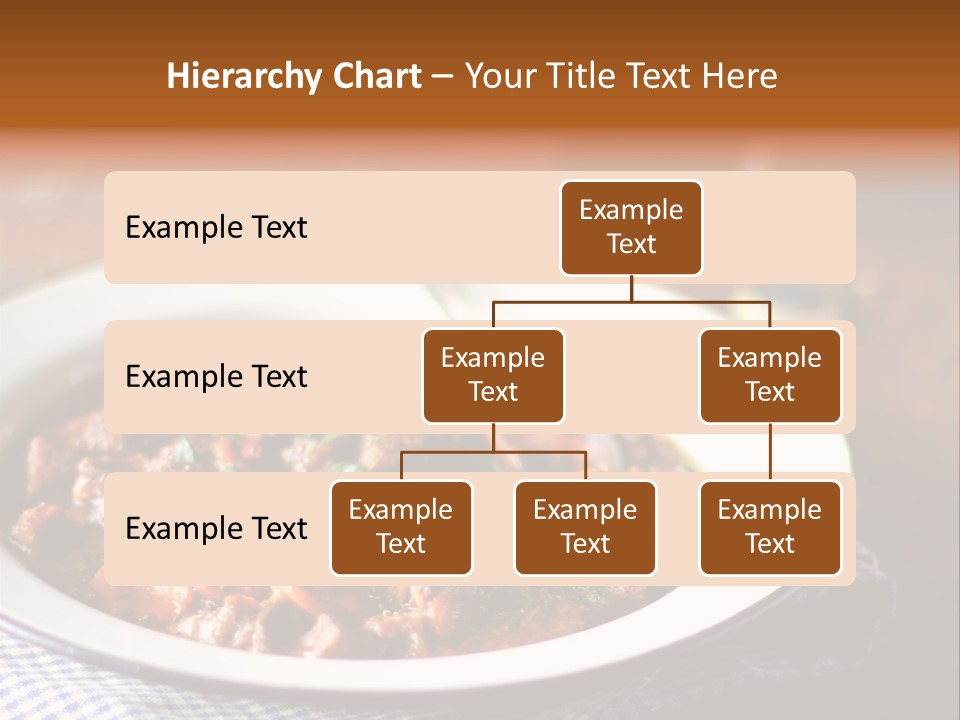 A Bowl Of Food On A Table With A Spoon PowerPoint Template
