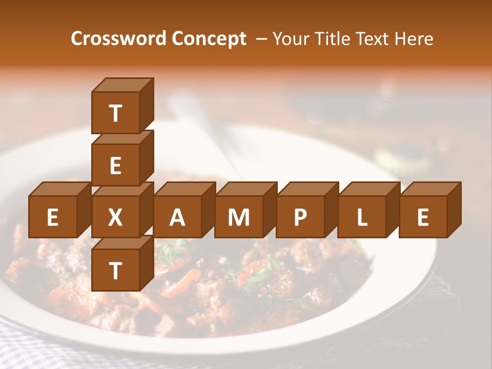 A Bowl Of Food On A Table With A Spoon PowerPoint Template