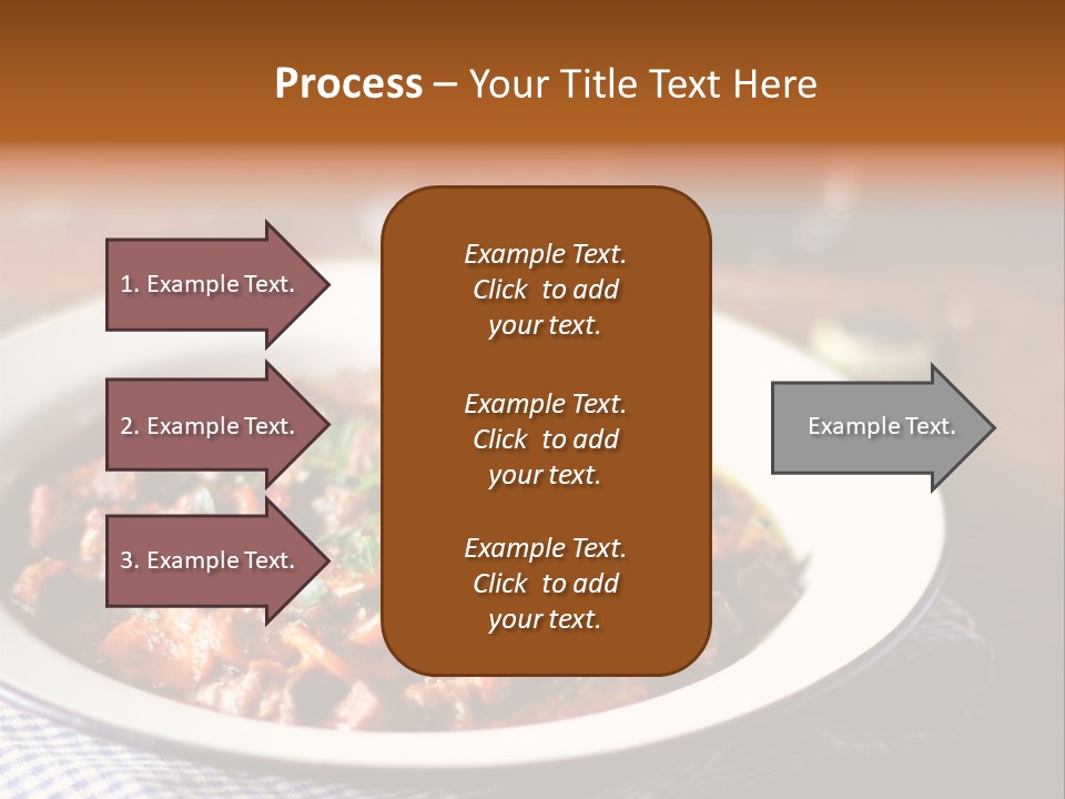 A Bowl Of Food On A Table With A Spoon PowerPoint Template
