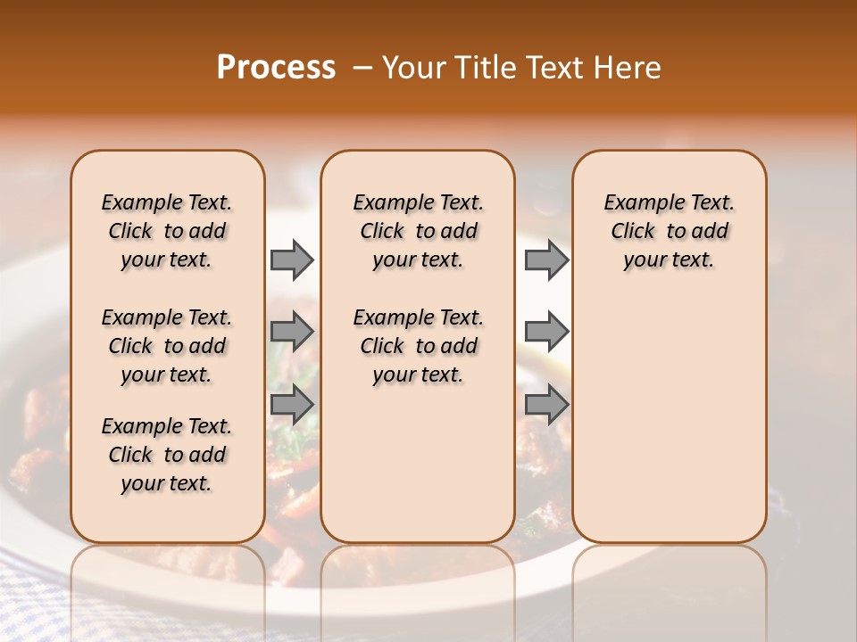 A Bowl Of Food On A Table With A Spoon PowerPoint Template