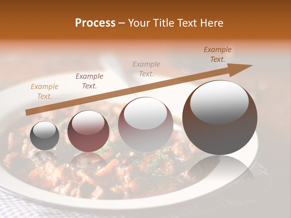A Bowl Of Food On A Table With A Spoon PowerPoint Template