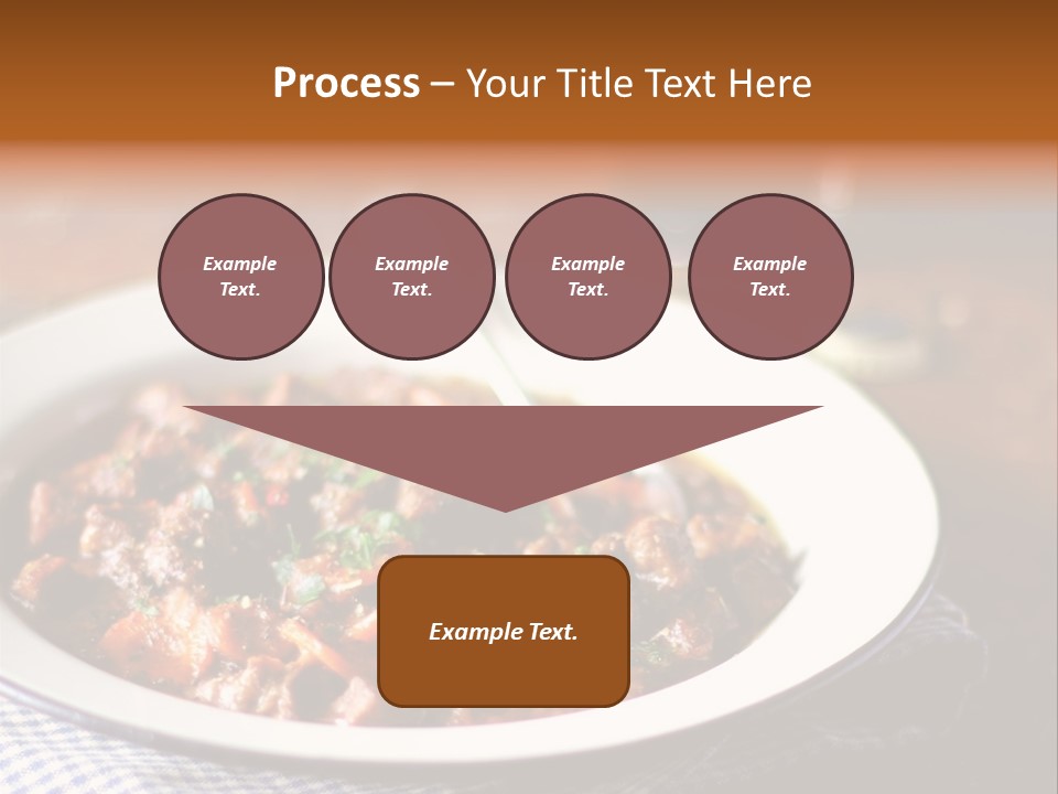 A Bowl Of Food On A Table With A Spoon PowerPoint Template