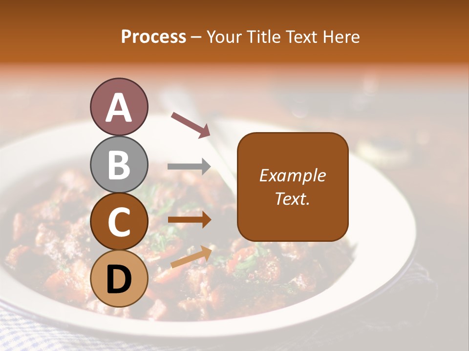 A Bowl Of Food On A Table With A Spoon PowerPoint Template