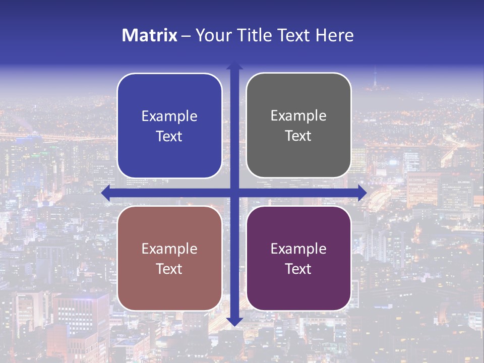 Tower Metropolis Korea PowerPoint Template