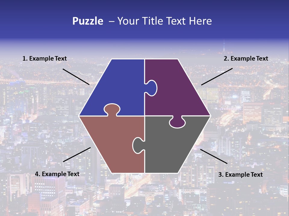 Tower Metropolis Korea PowerPoint Template