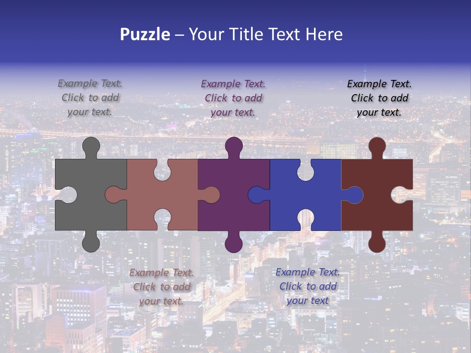 Tower Metropolis Korea PowerPoint Template