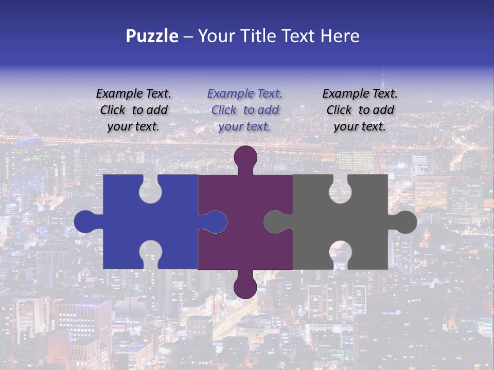 Tower Metropolis Korea PowerPoint Template