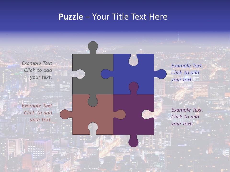 Tower Metropolis Korea PowerPoint Template