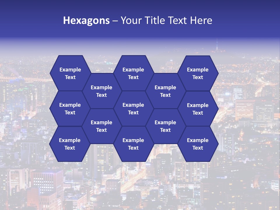 Tower Metropolis Korea PowerPoint Template