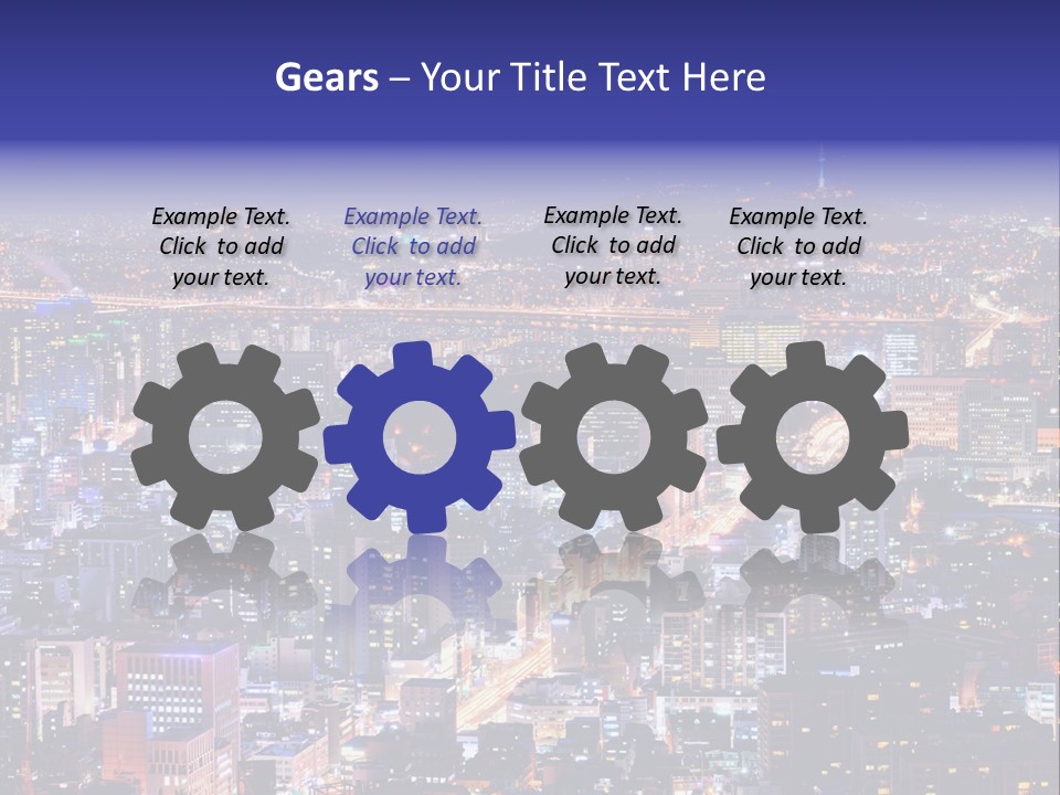Tower Metropolis Korea PowerPoint Template