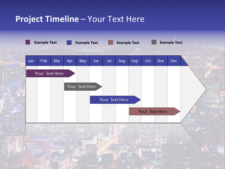 Tower Metropolis Korea PowerPoint Template