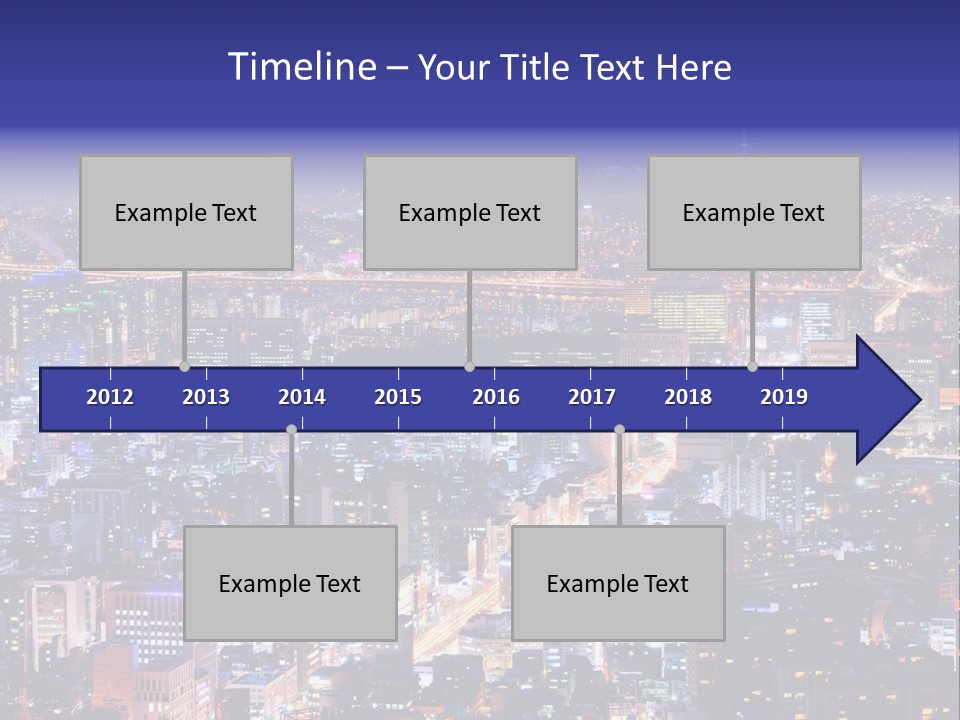 Tower Metropolis Korea PowerPoint Template