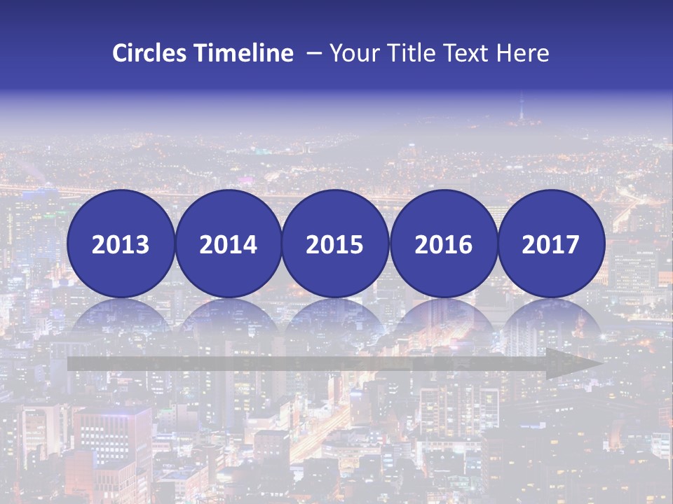 Tower Metropolis Korea PowerPoint Template