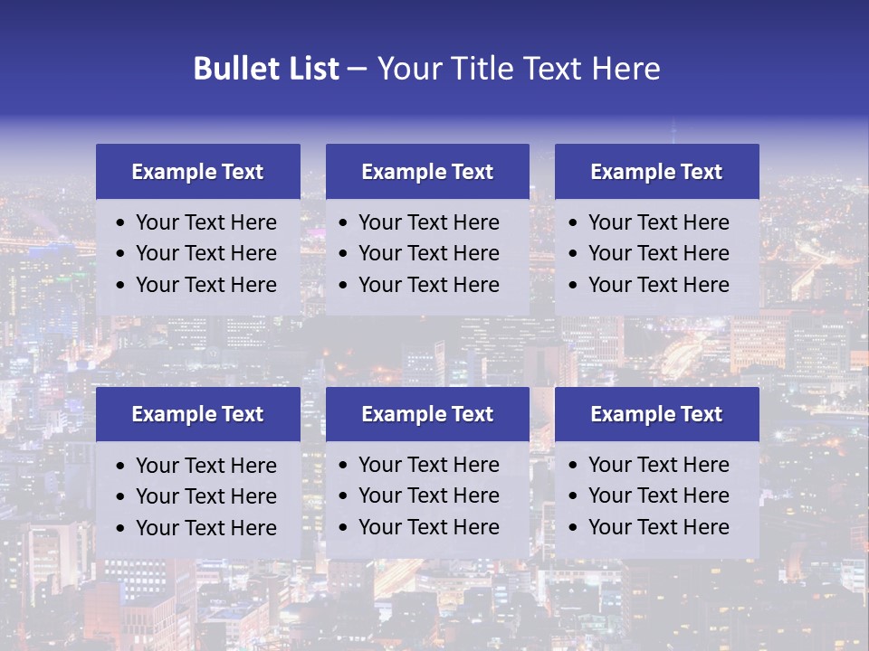 Tower Metropolis Korea PowerPoint Template