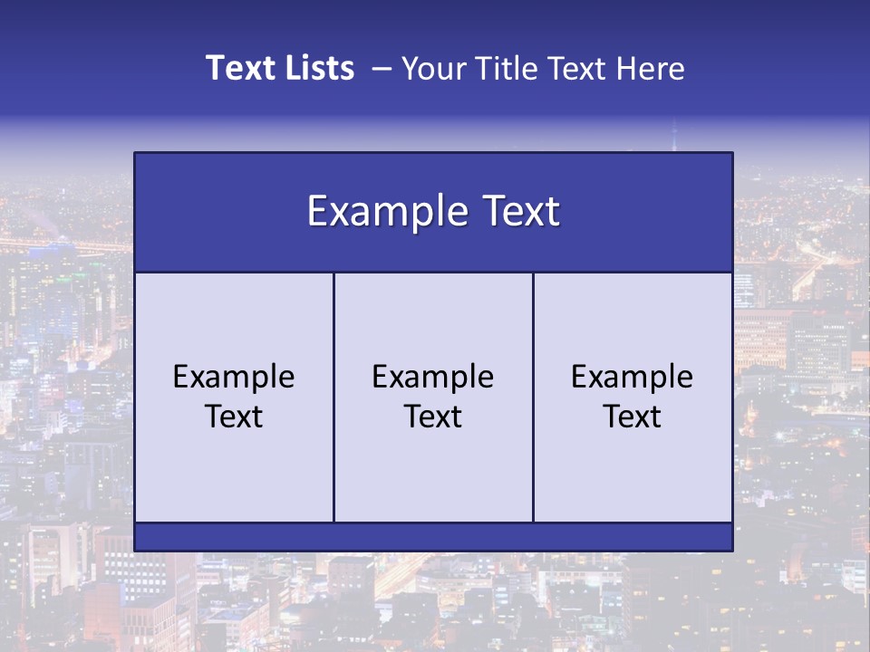 Tower Metropolis Korea PowerPoint Template