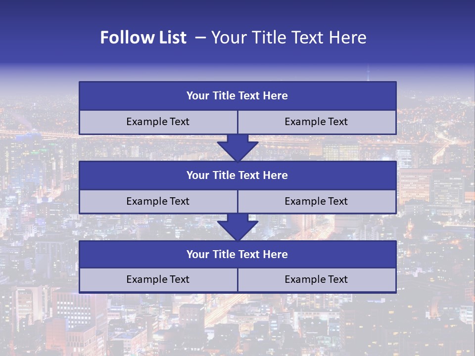Tower Metropolis Korea PowerPoint Template