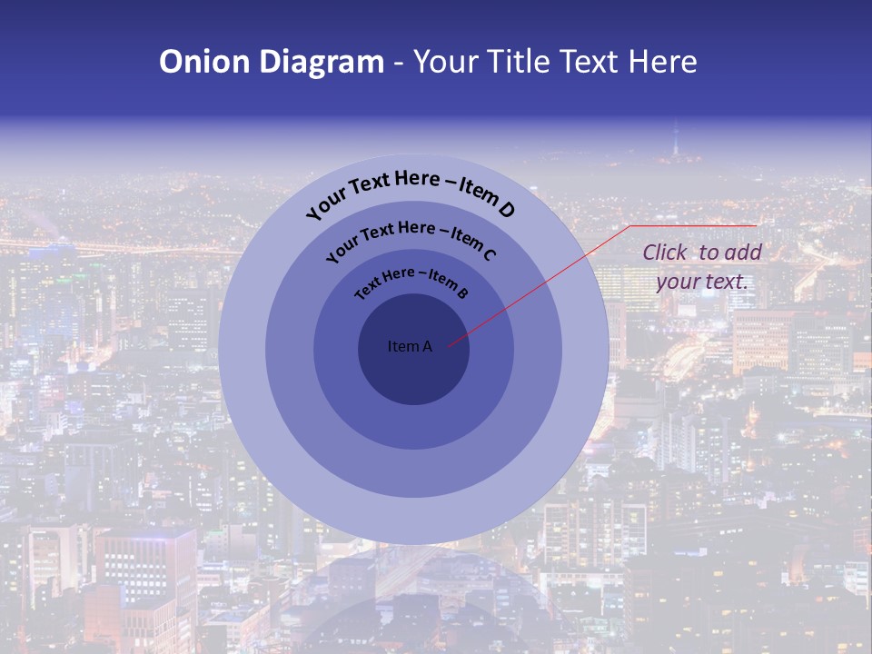 Tower Metropolis Korea PowerPoint Template