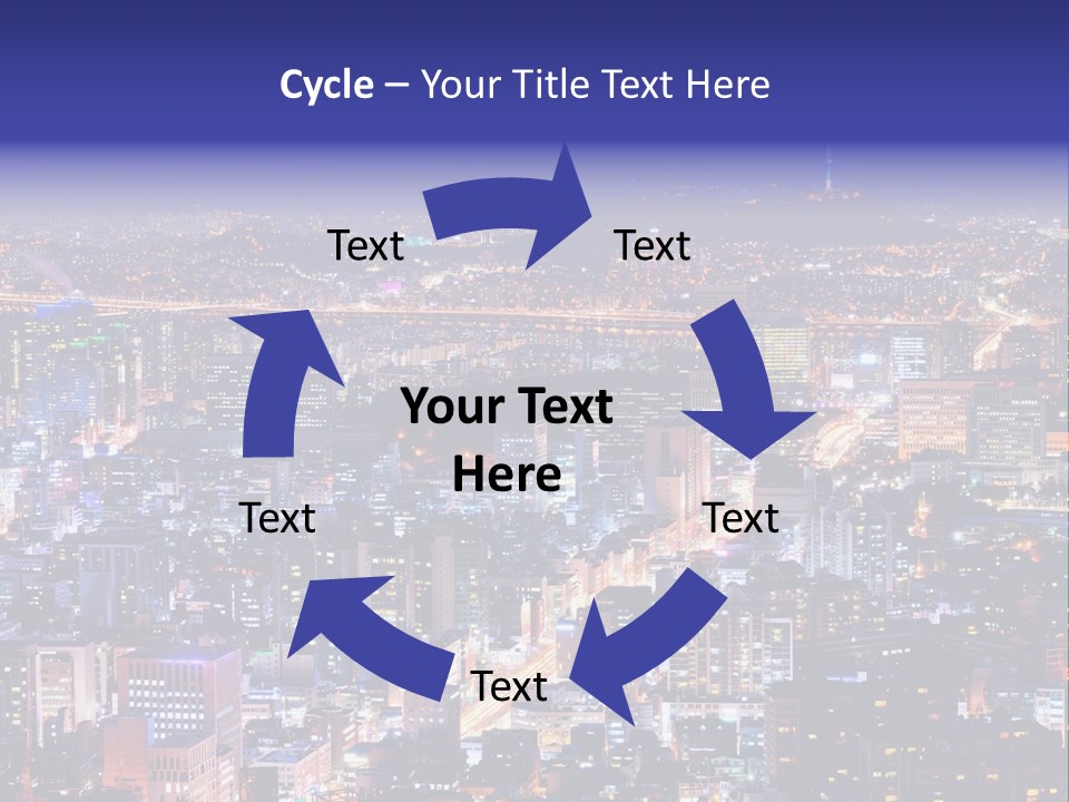 Tower Metropolis Korea PowerPoint Template