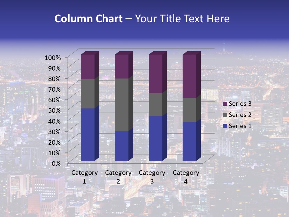 Tower Metropolis Korea PowerPoint Template