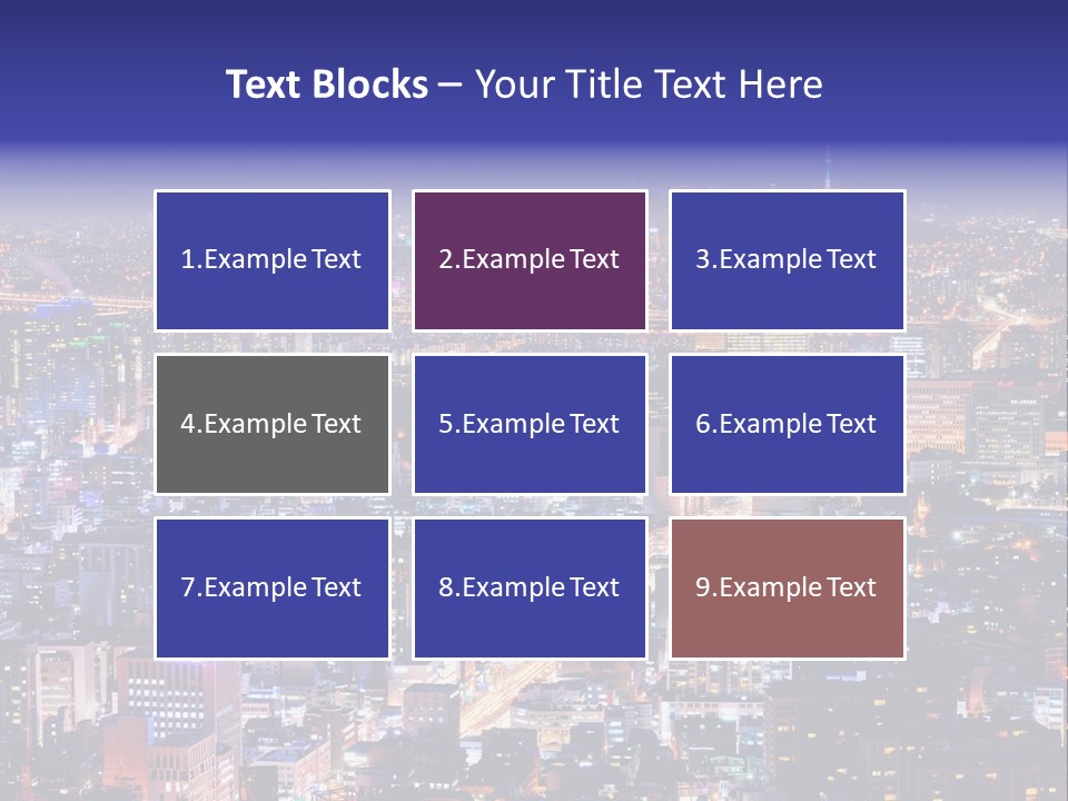 Tower Metropolis Korea PowerPoint Template