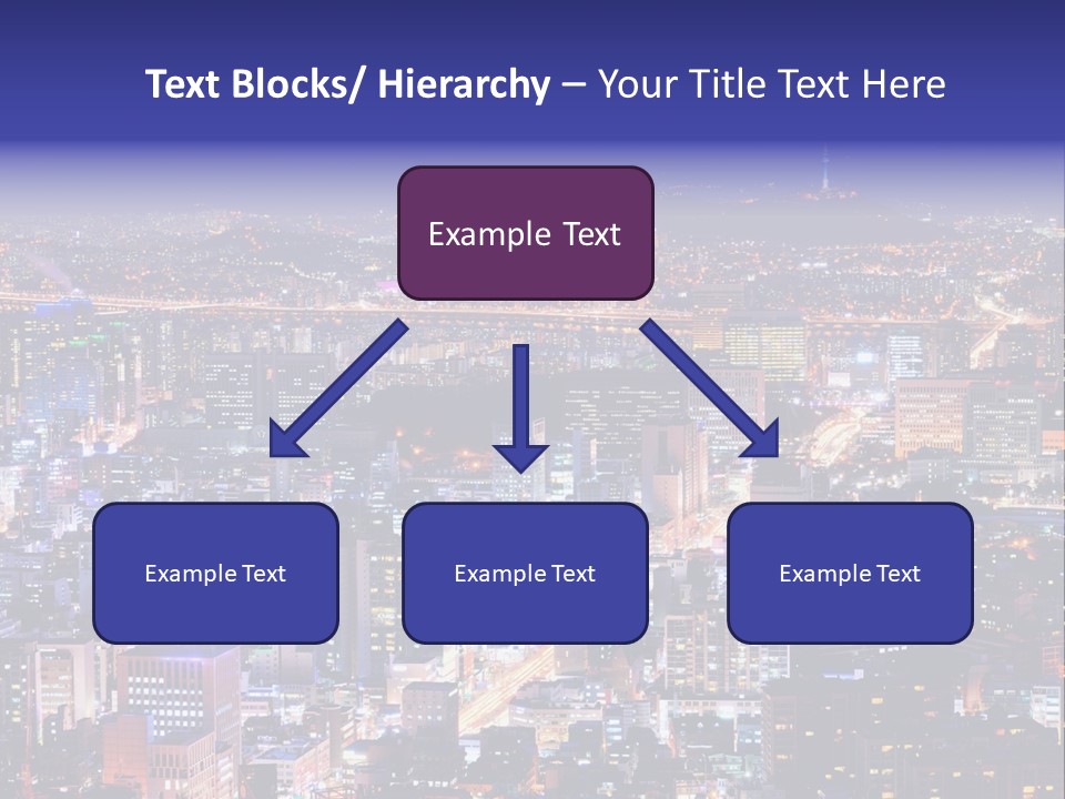 Tower Metropolis Korea PowerPoint Template