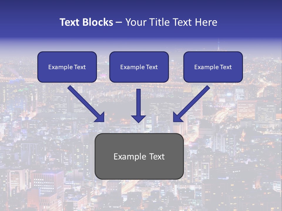 Tower Metropolis Korea PowerPoint Template