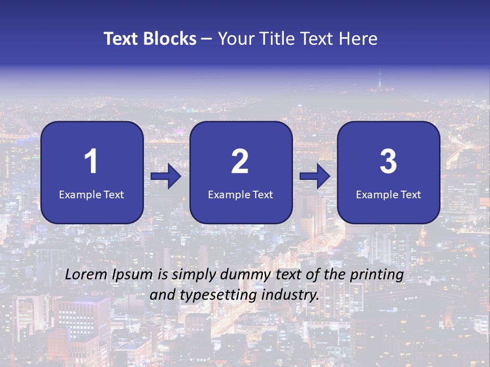 Tower Metropolis Korea PowerPoint Template