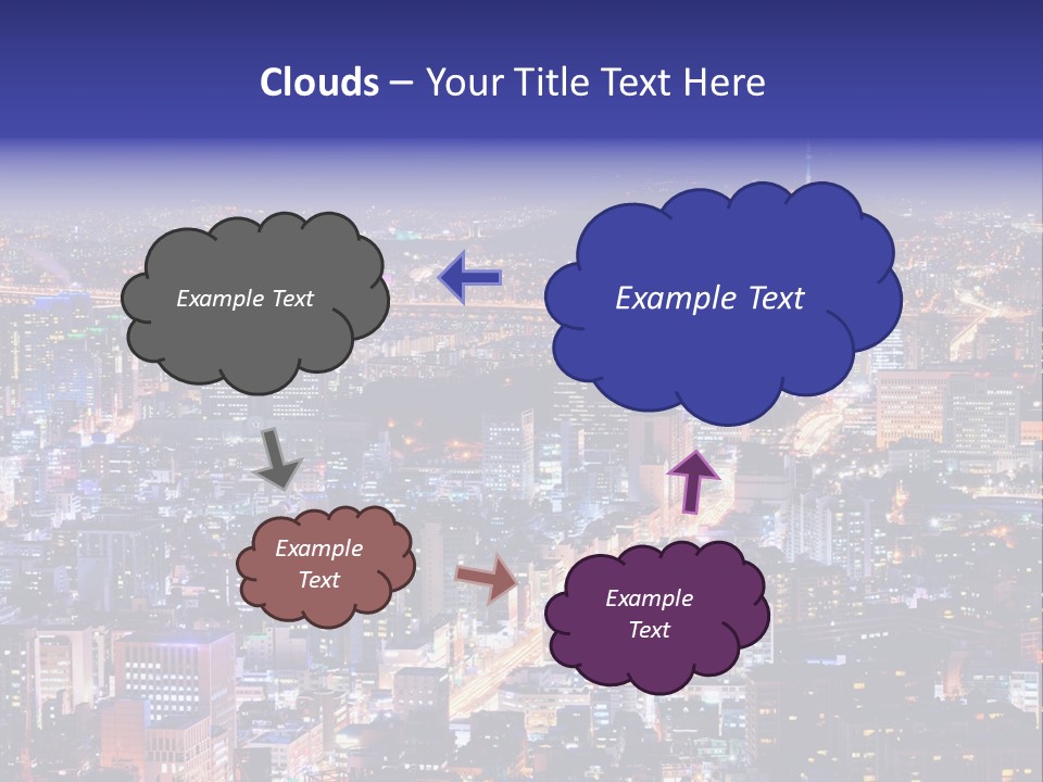 Tower Metropolis Korea PowerPoint Template