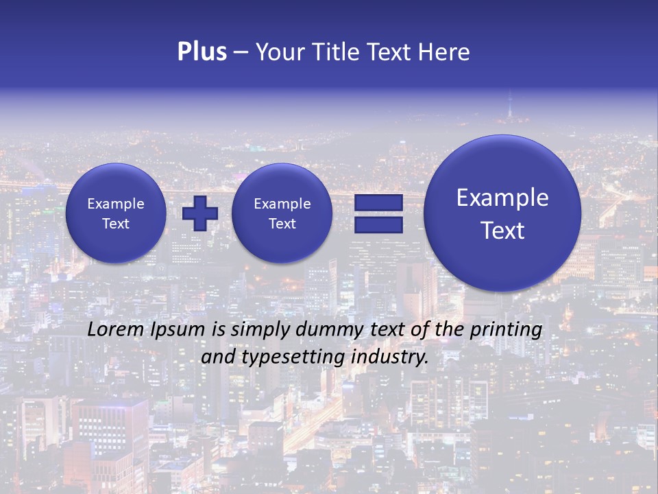 Tower Metropolis Korea PowerPoint Template