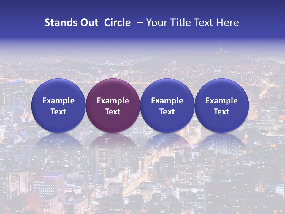Tower Metropolis Korea PowerPoint Template