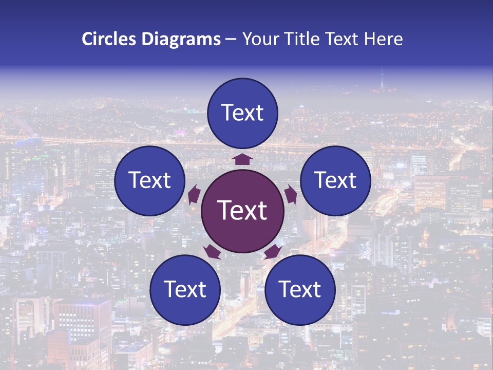 Tower Metropolis Korea PowerPoint Template