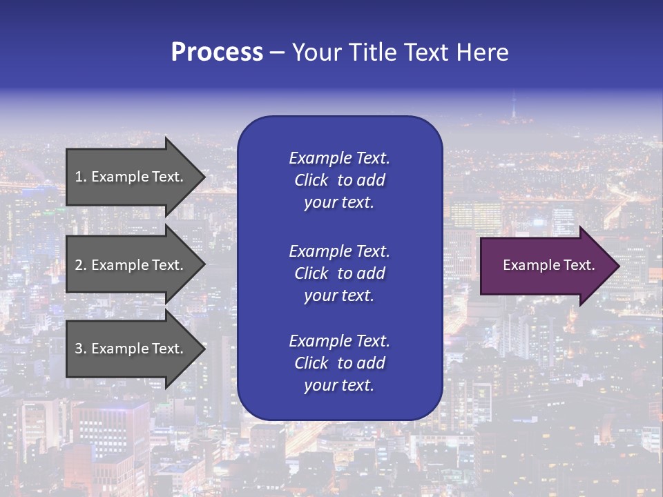Tower Metropolis Korea PowerPoint Template