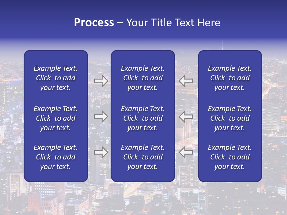 Tower Metropolis Korea PowerPoint Template