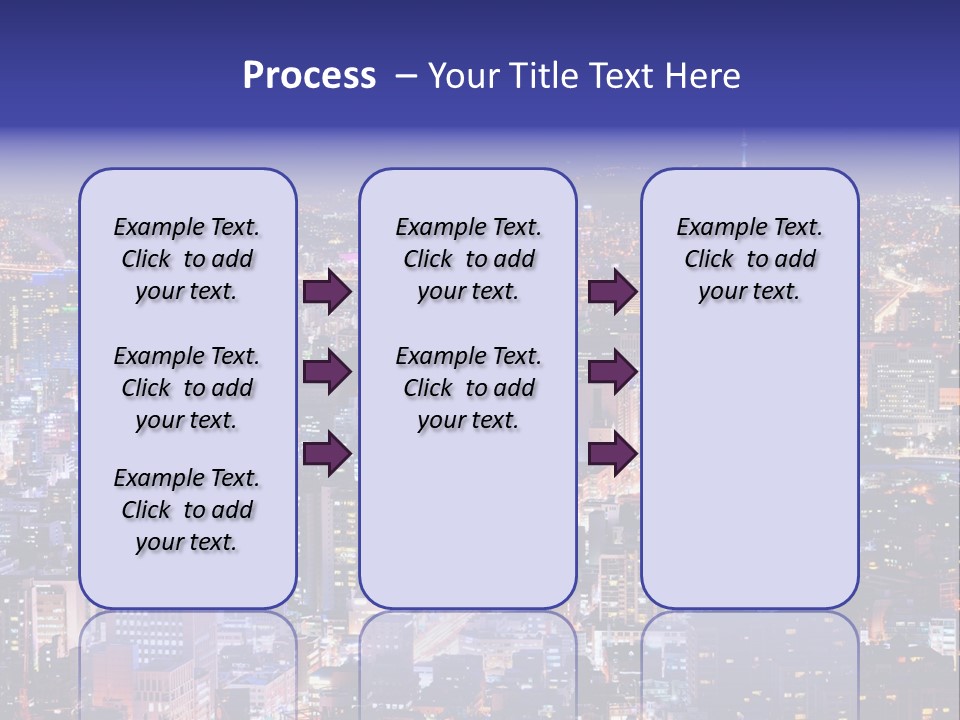 Tower Metropolis Korea PowerPoint Template