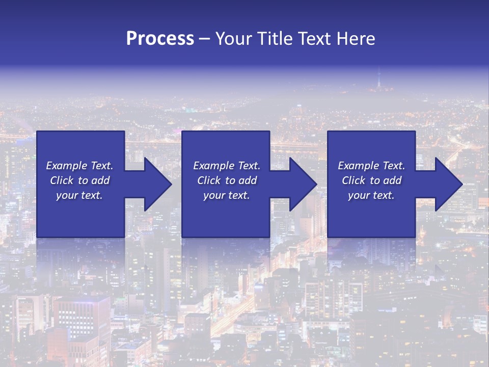 Tower Metropolis Korea PowerPoint Template