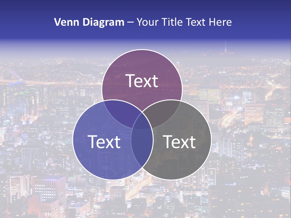Tower Metropolis Korea PowerPoint Template