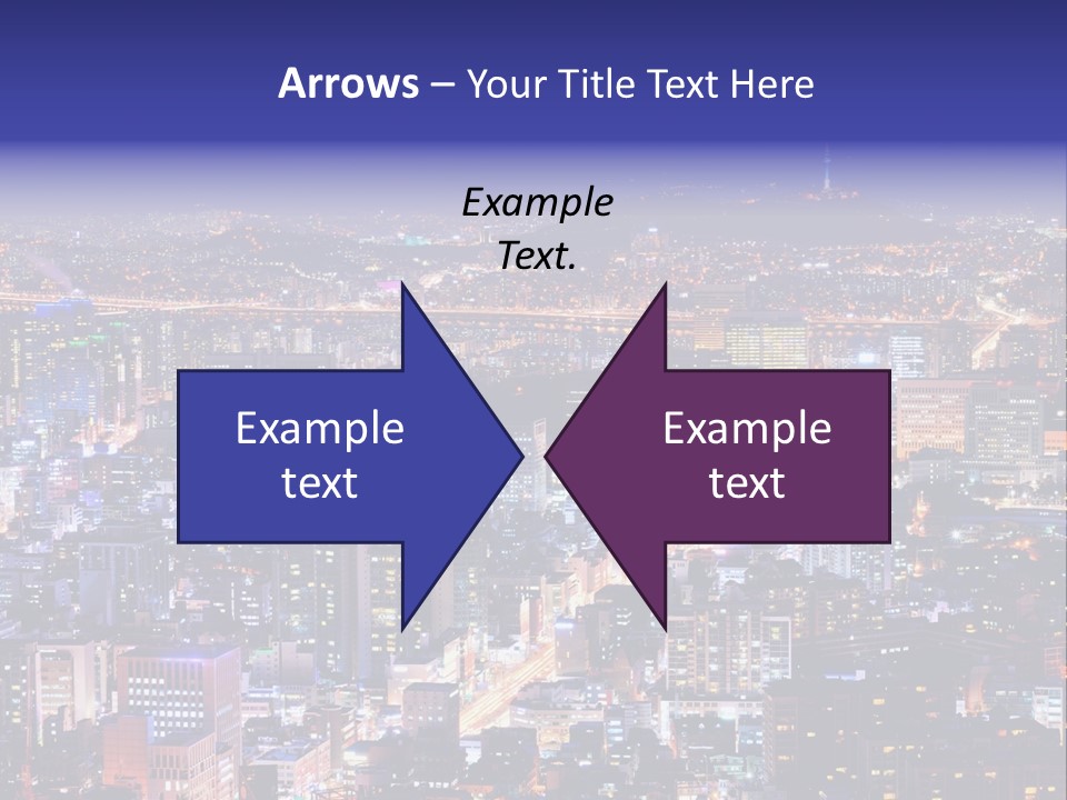 Tower Metropolis Korea PowerPoint Template