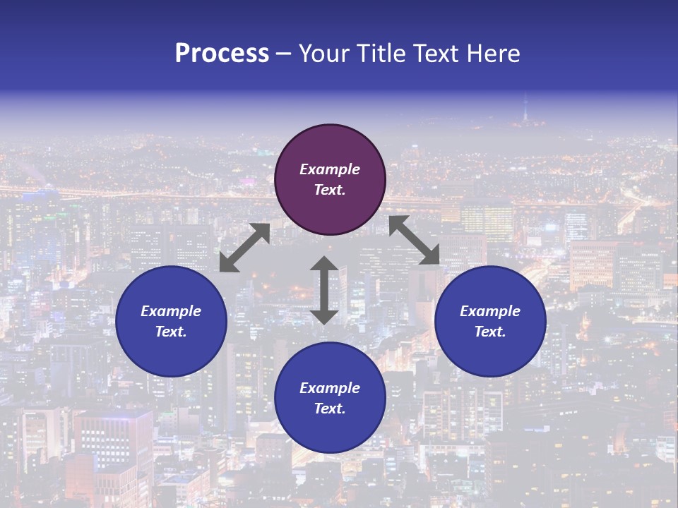 Tower Metropolis Korea PowerPoint Template