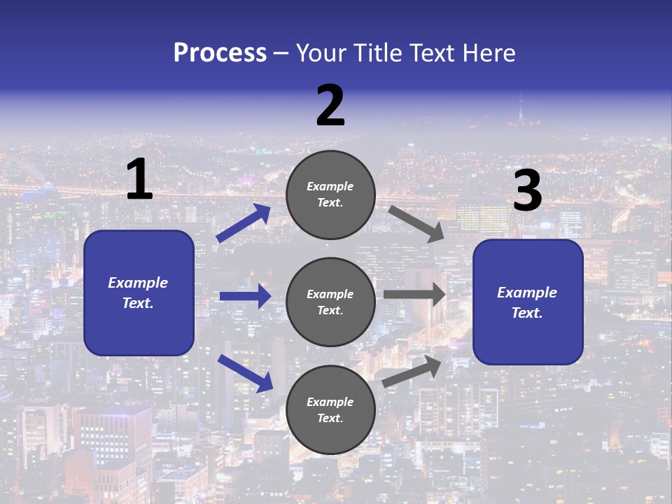 Tower Metropolis Korea PowerPoint Template