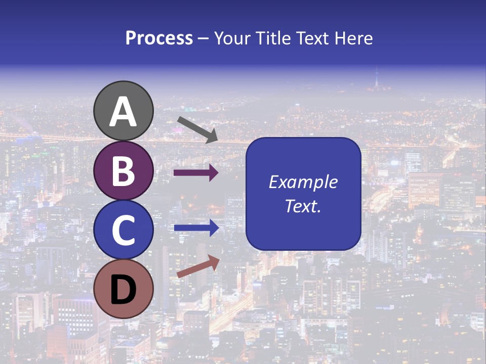 Tower Metropolis Korea PowerPoint Template