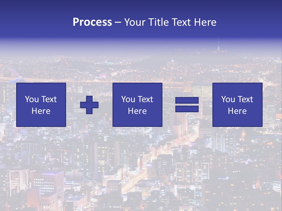 Tower Metropolis Korea PowerPoint Template