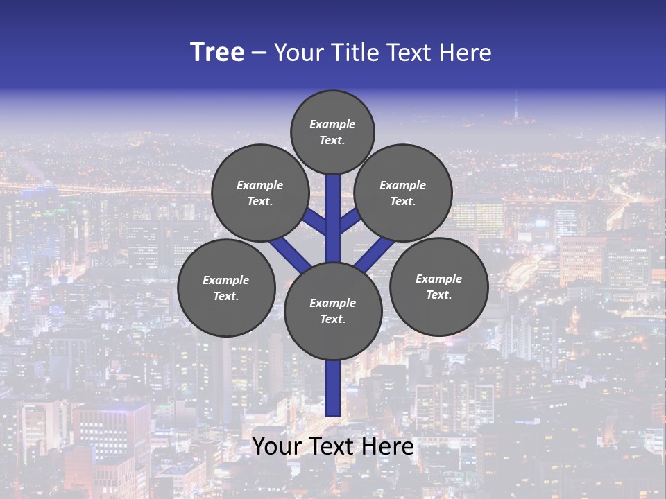 Tower Metropolis Korea PowerPoint Template