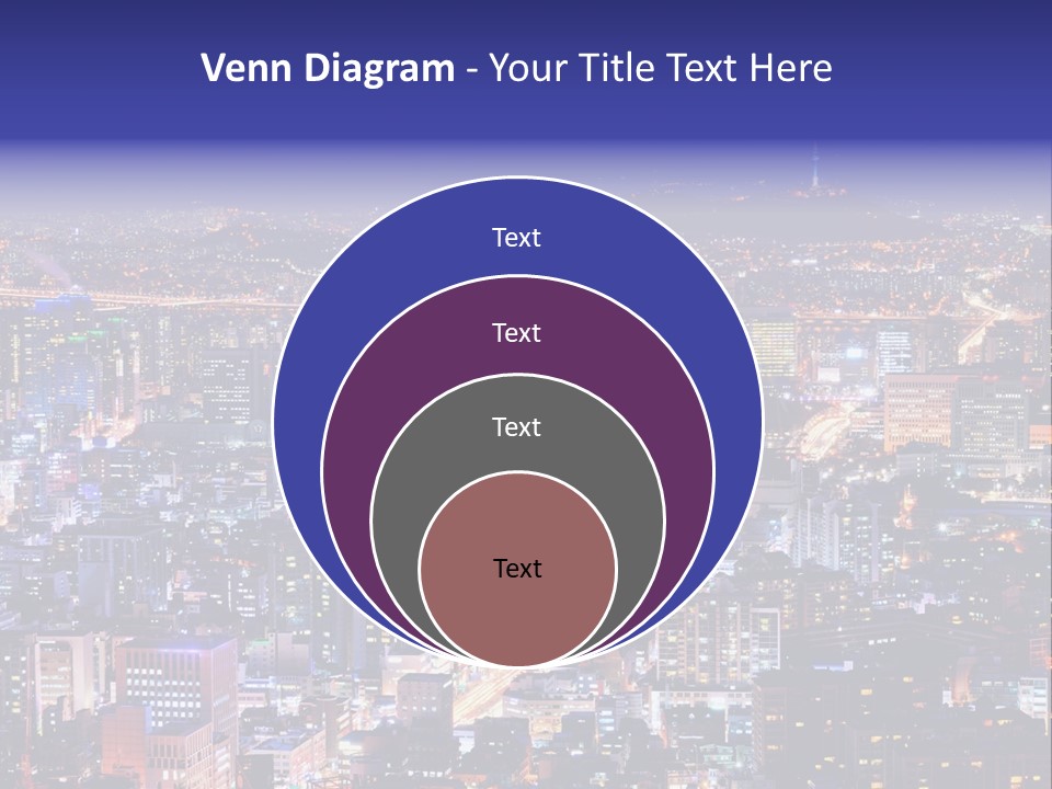 Tower Metropolis Korea PowerPoint Template