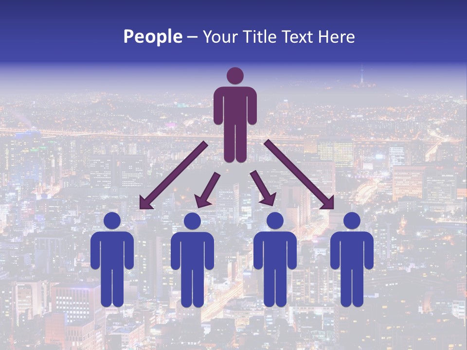 Tower Metropolis Korea PowerPoint Template