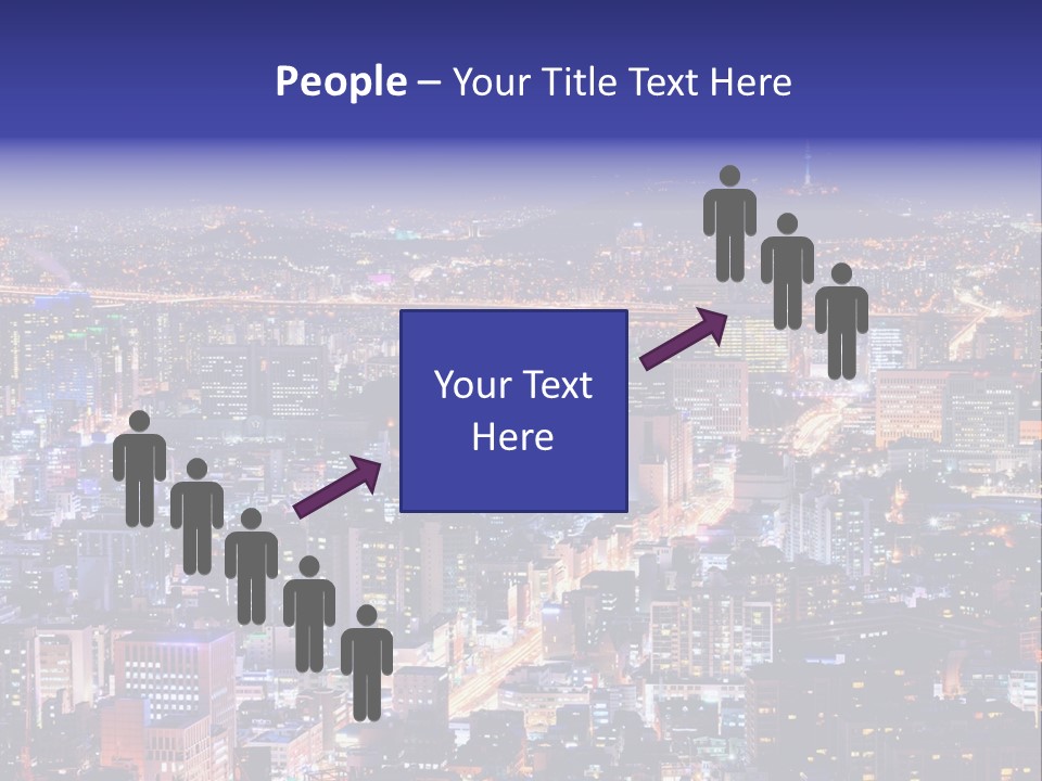 Tower Metropolis Korea PowerPoint Template