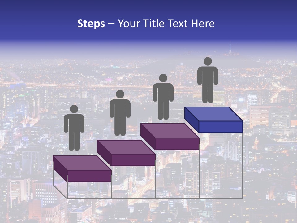 Tower Metropolis Korea PowerPoint Template