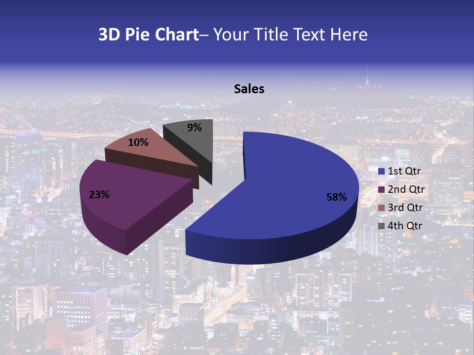 Tower Metropolis Korea PowerPoint Template