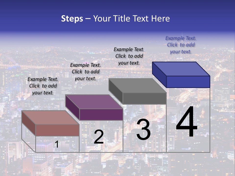 Tower Metropolis Korea PowerPoint Template
