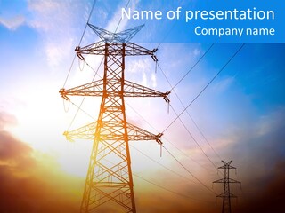 Alternative Generation Electrical PowerPoint Template